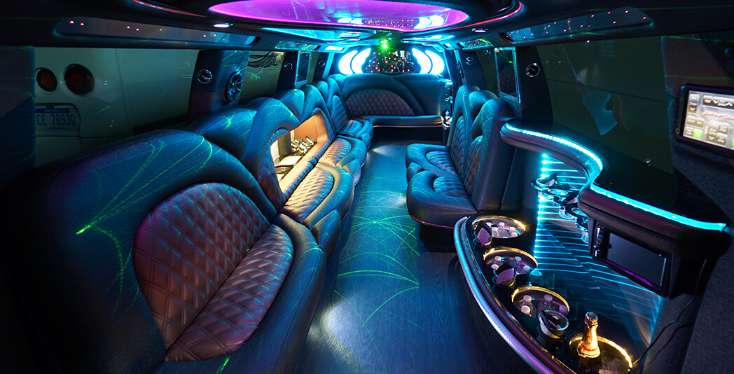 party bus top-notch interior